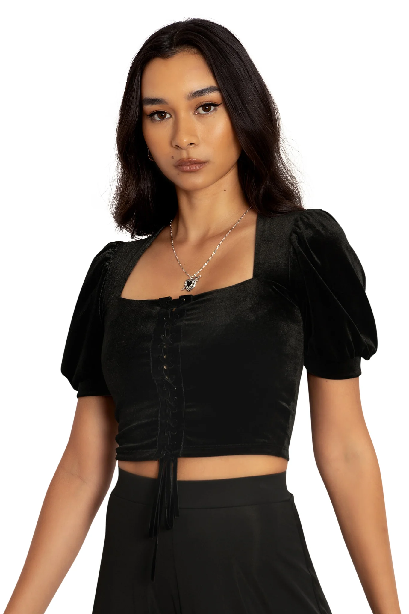 Velvet Black Renaissance Top