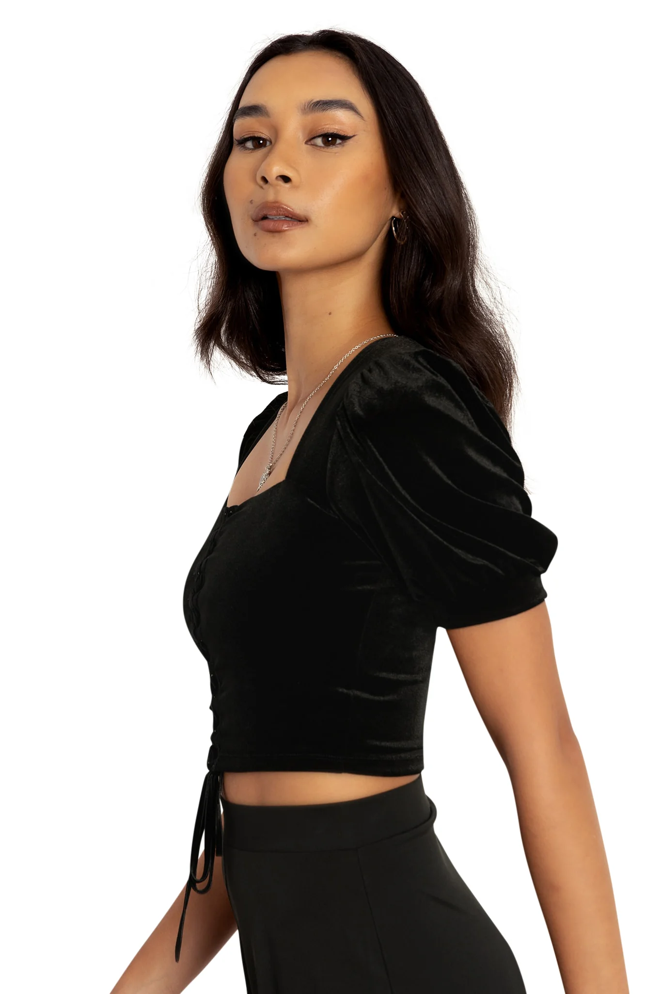 Velvet Black Renaissance Top - Image 6