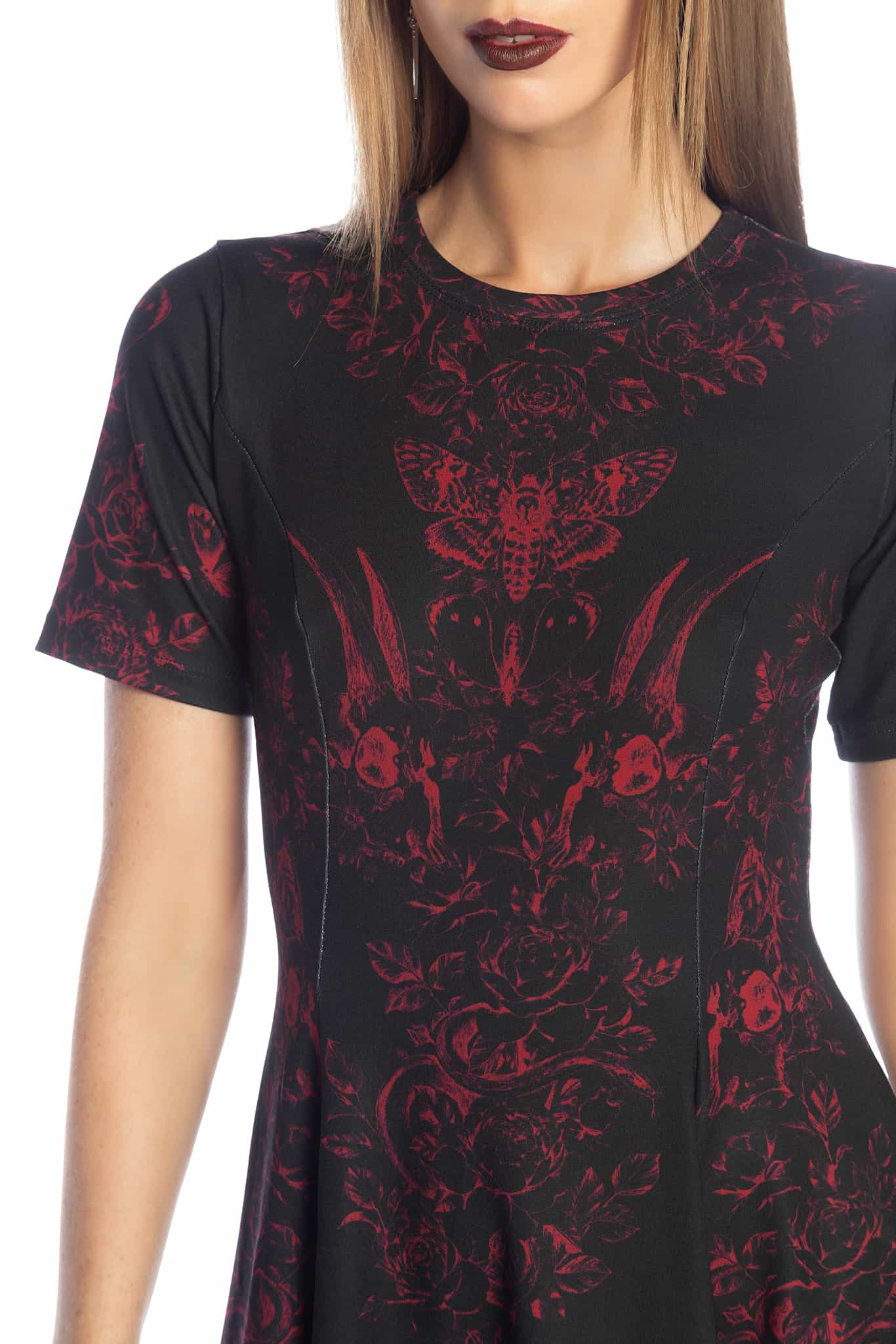 Venom Veil Longline Evil Tee Dress - Image 4