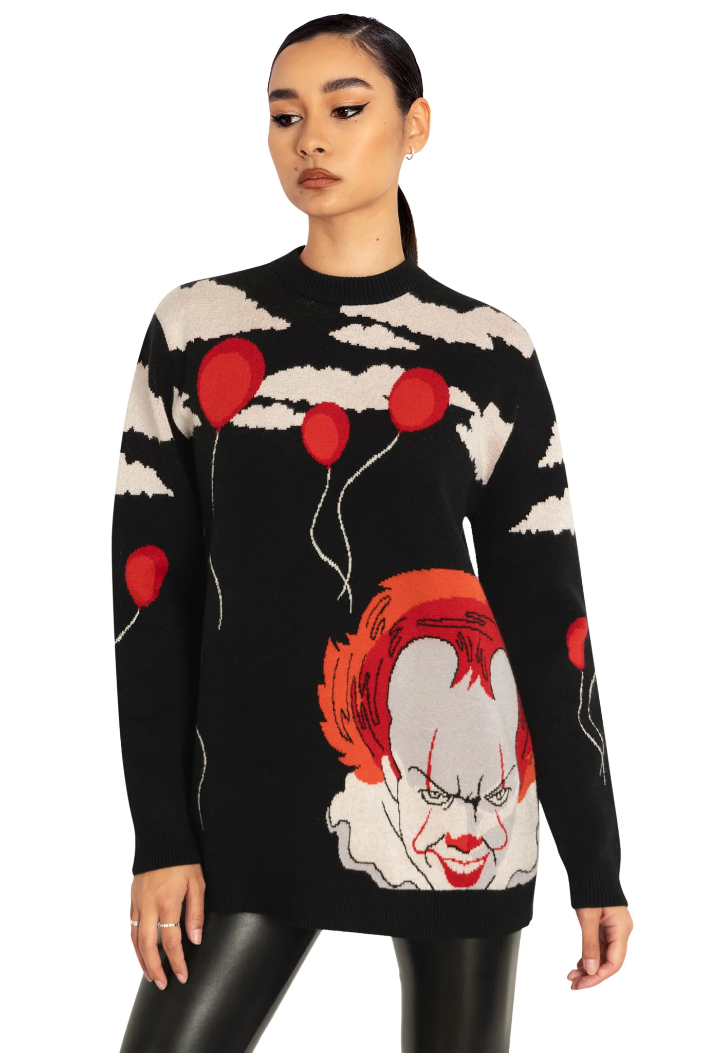 We All Float Down Here Oversized Knit Sweater