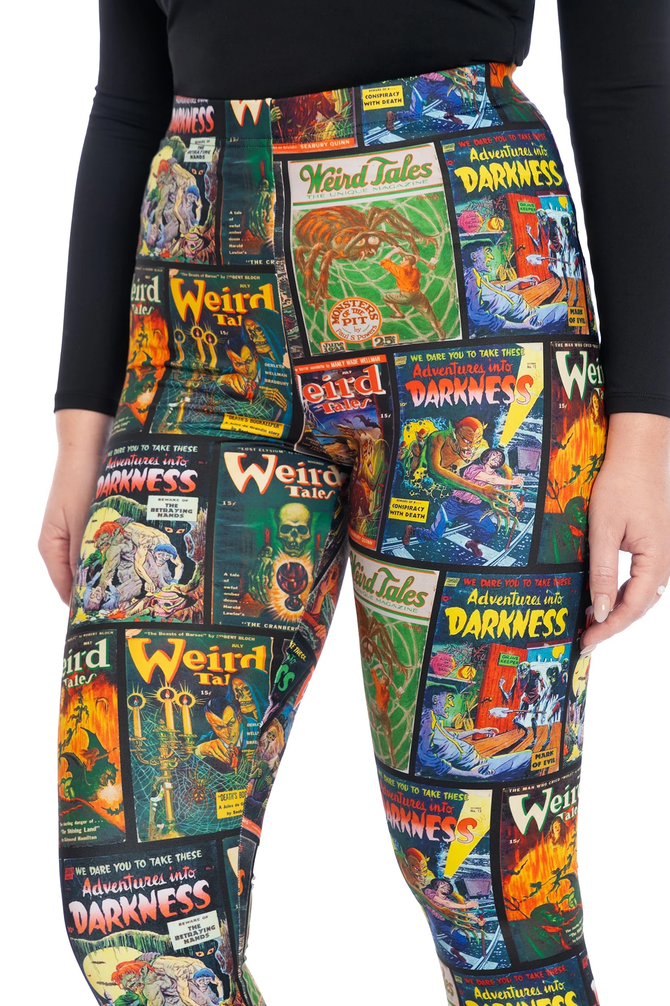 Weird Tales High Waisted Matte Finish Leggings - Image 3