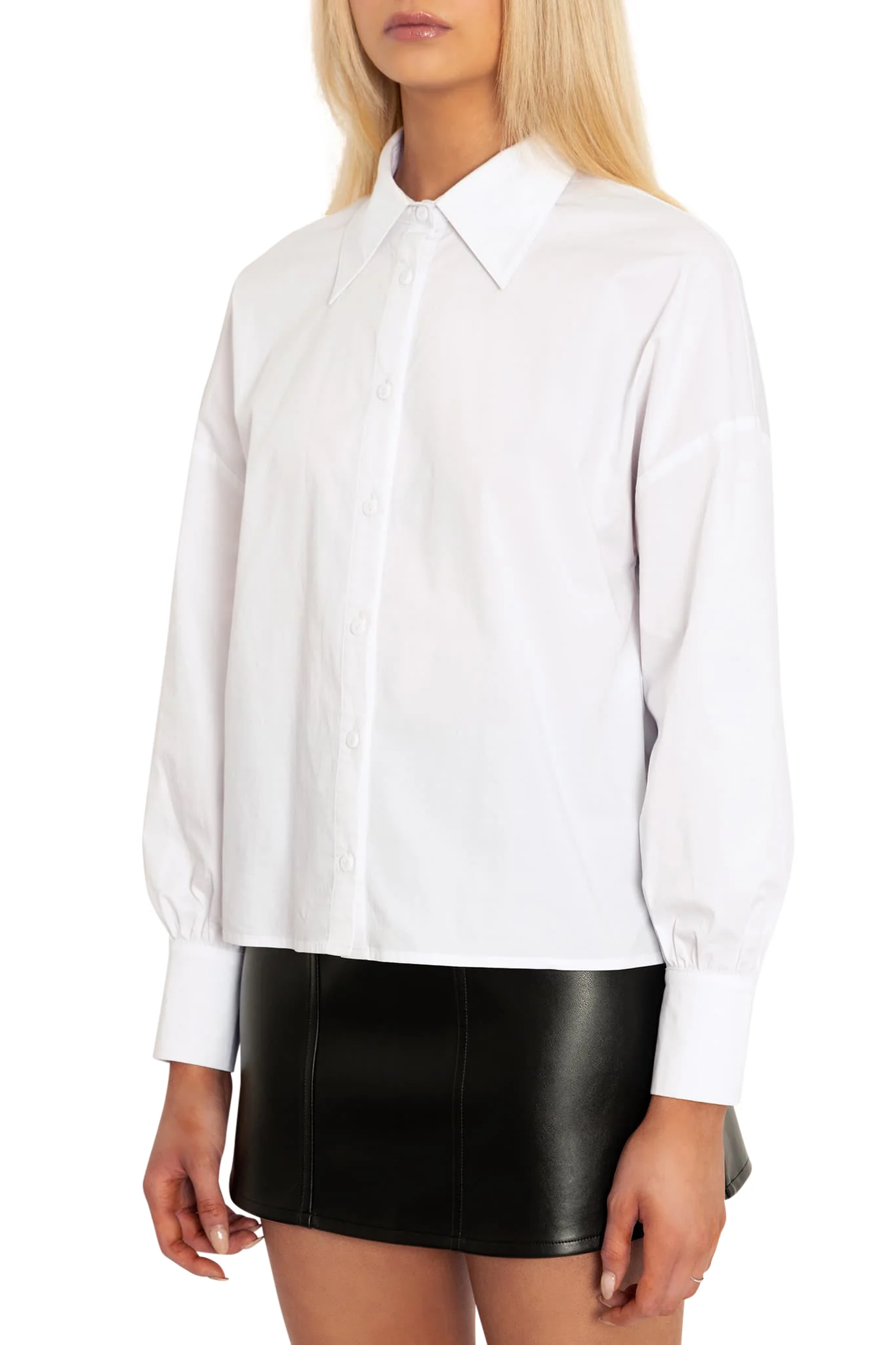 White High N Low Shirt - Image 3