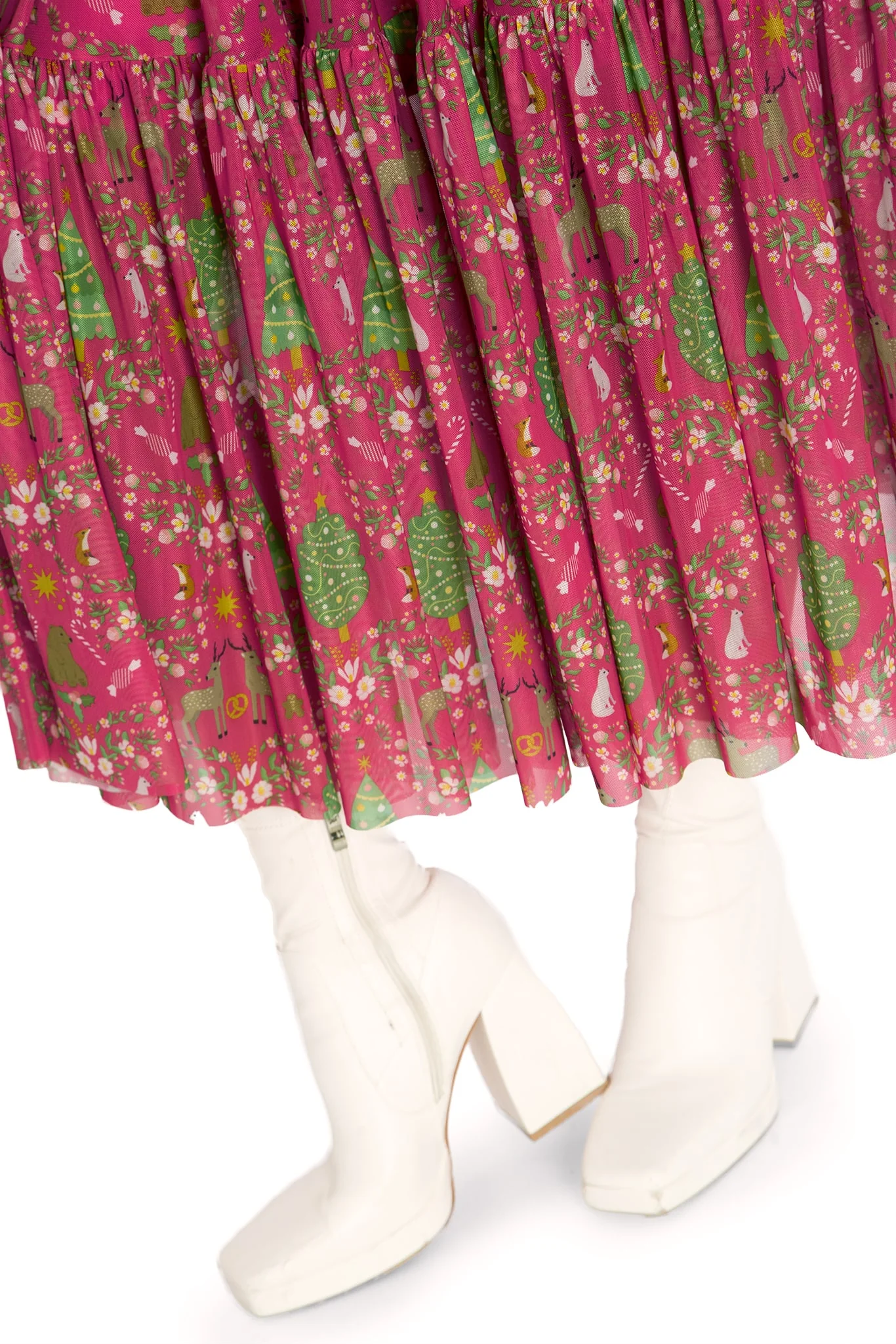 Wild Christmas Two Tier Sheer Midaxi Skirt - Image 5