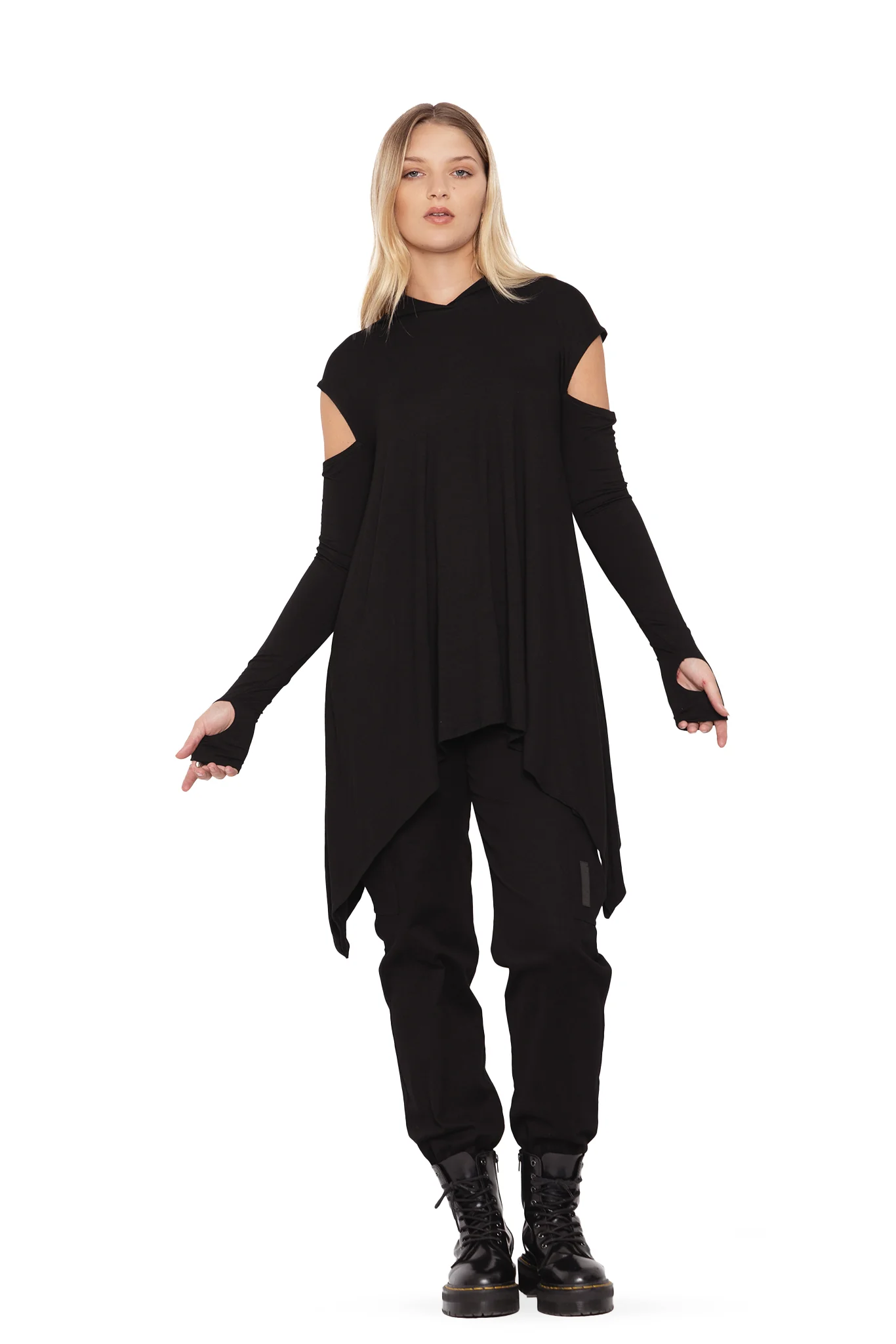 Wild Warrior Hooded Handkerchief Top - Image 3