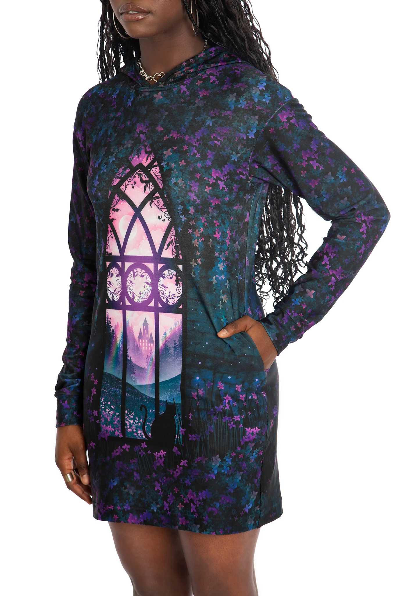 Window To The Spirit Realm Slouchy Dress - Image 4