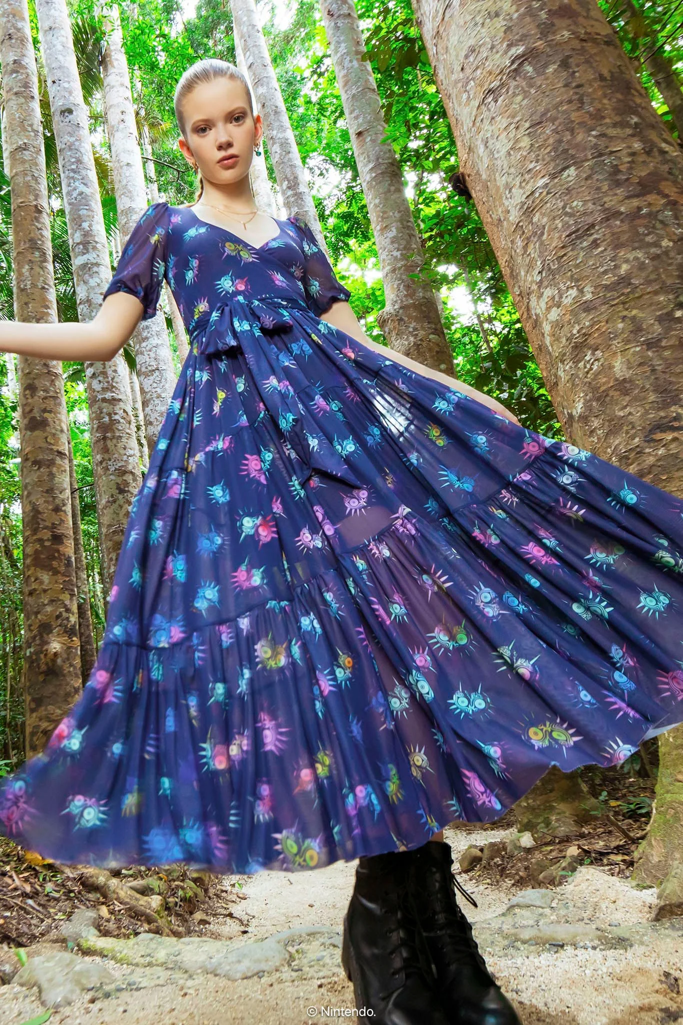 Majora's Mask Wrap Midaxi Dress