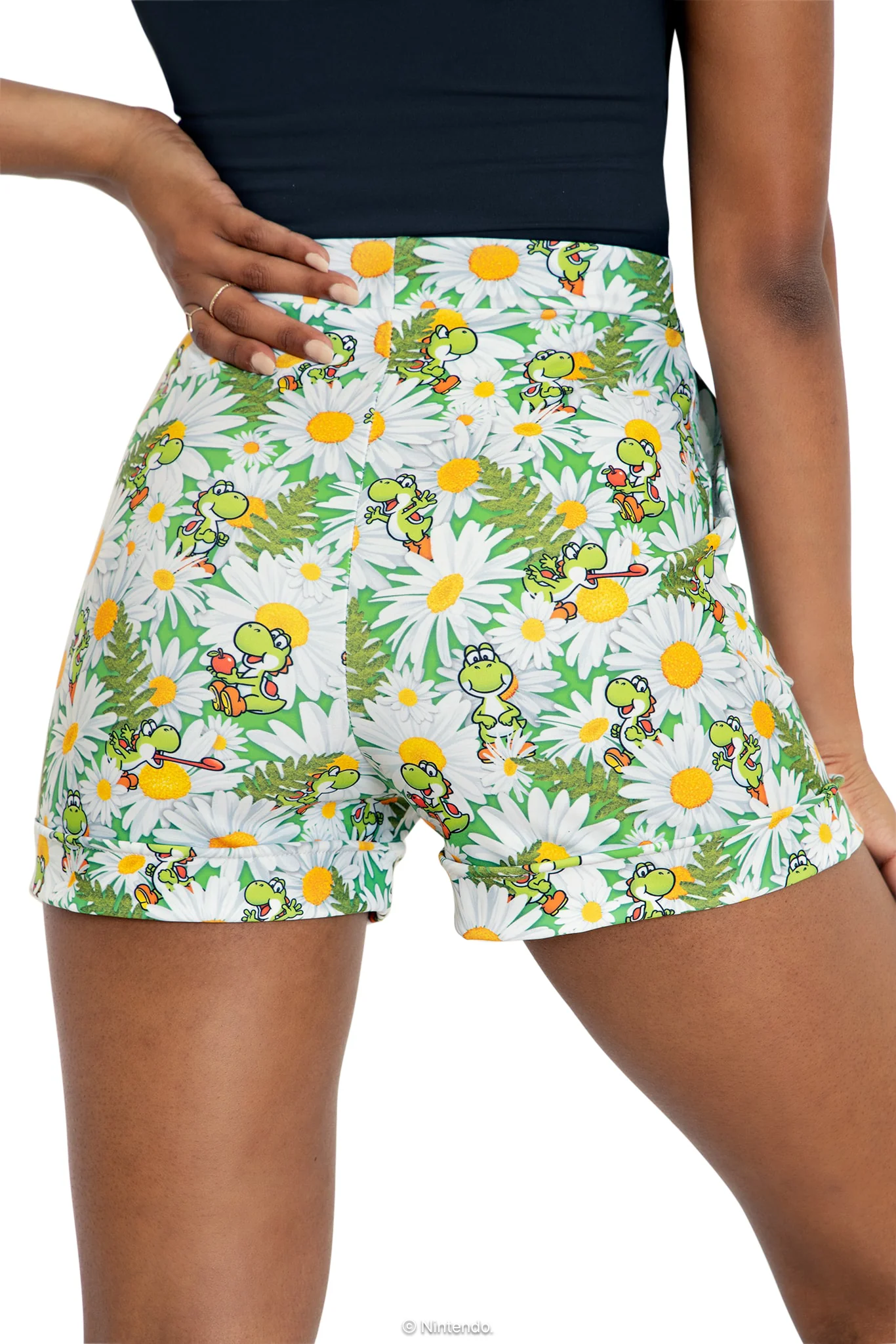 Yoshi Garden Cuffed Shorts - Image 2