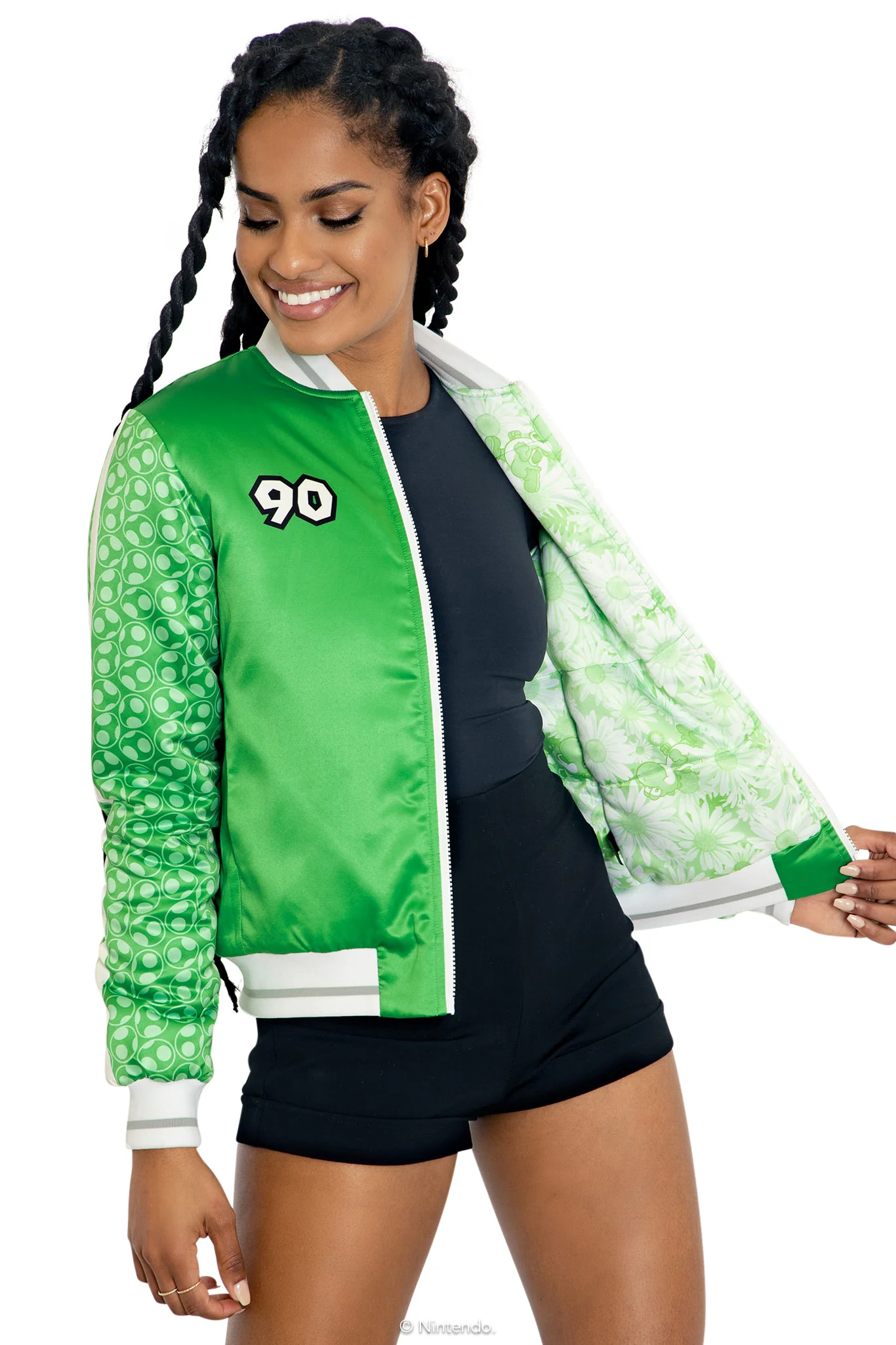 Yoshi Shiny Bomber Jacket - Image 6