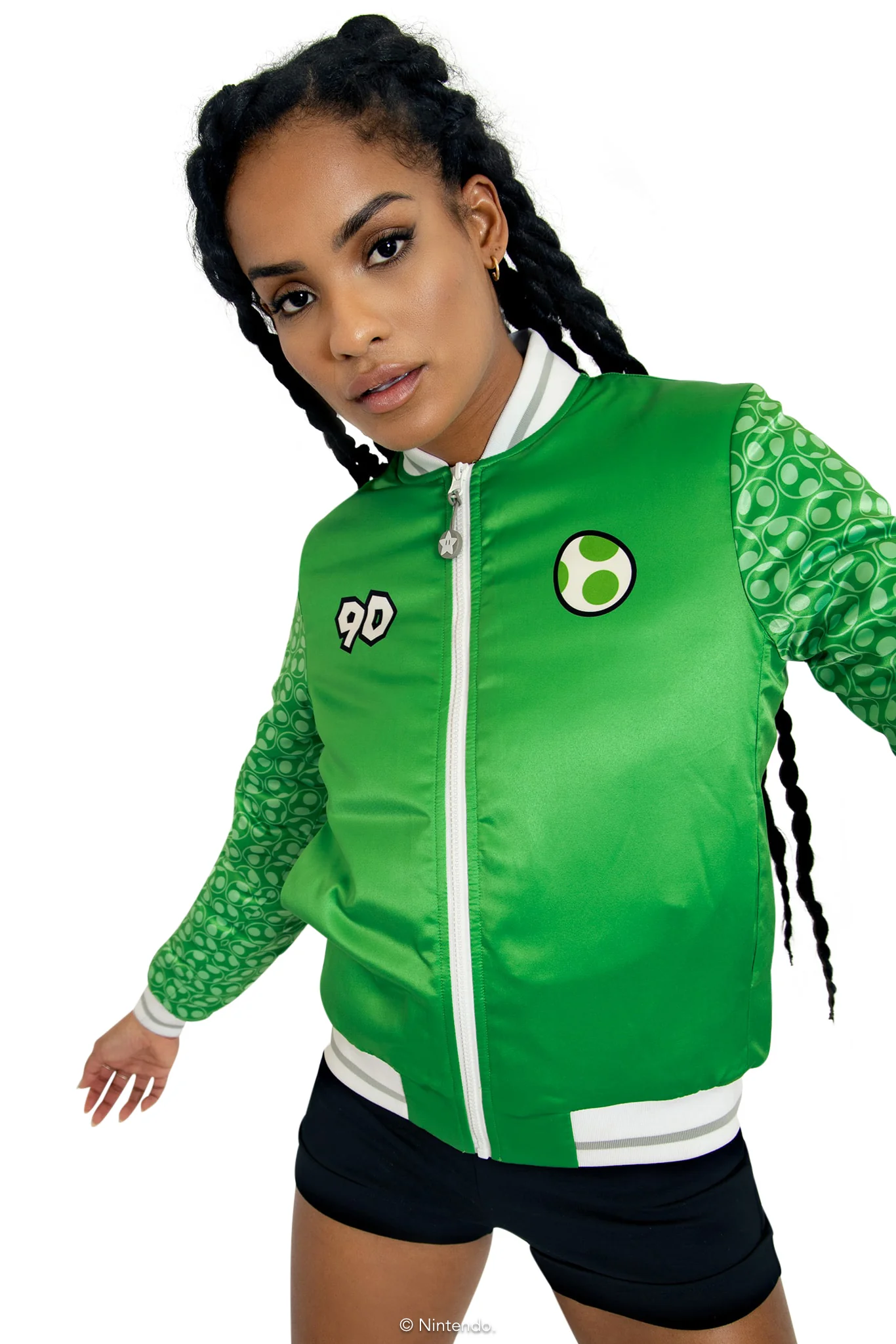 Yoshi Shiny Bomber Jacket - Image 7